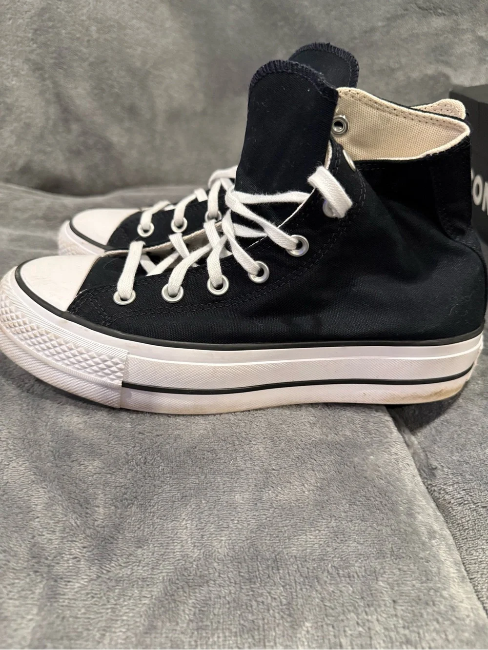 Converse high top platform sneakers size 8.5 women’s